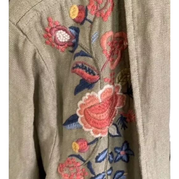 Johnny Was Tiwa Linen Coat M - Picture 2 of 8